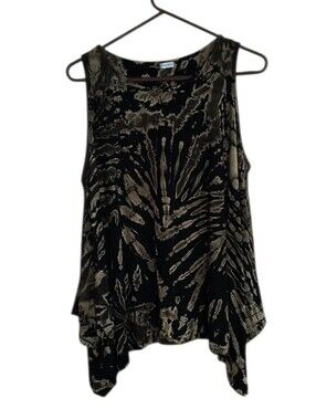 The Collection Royal Tie Dye Sleeveless Tunic/Beach Cover Up Size L?